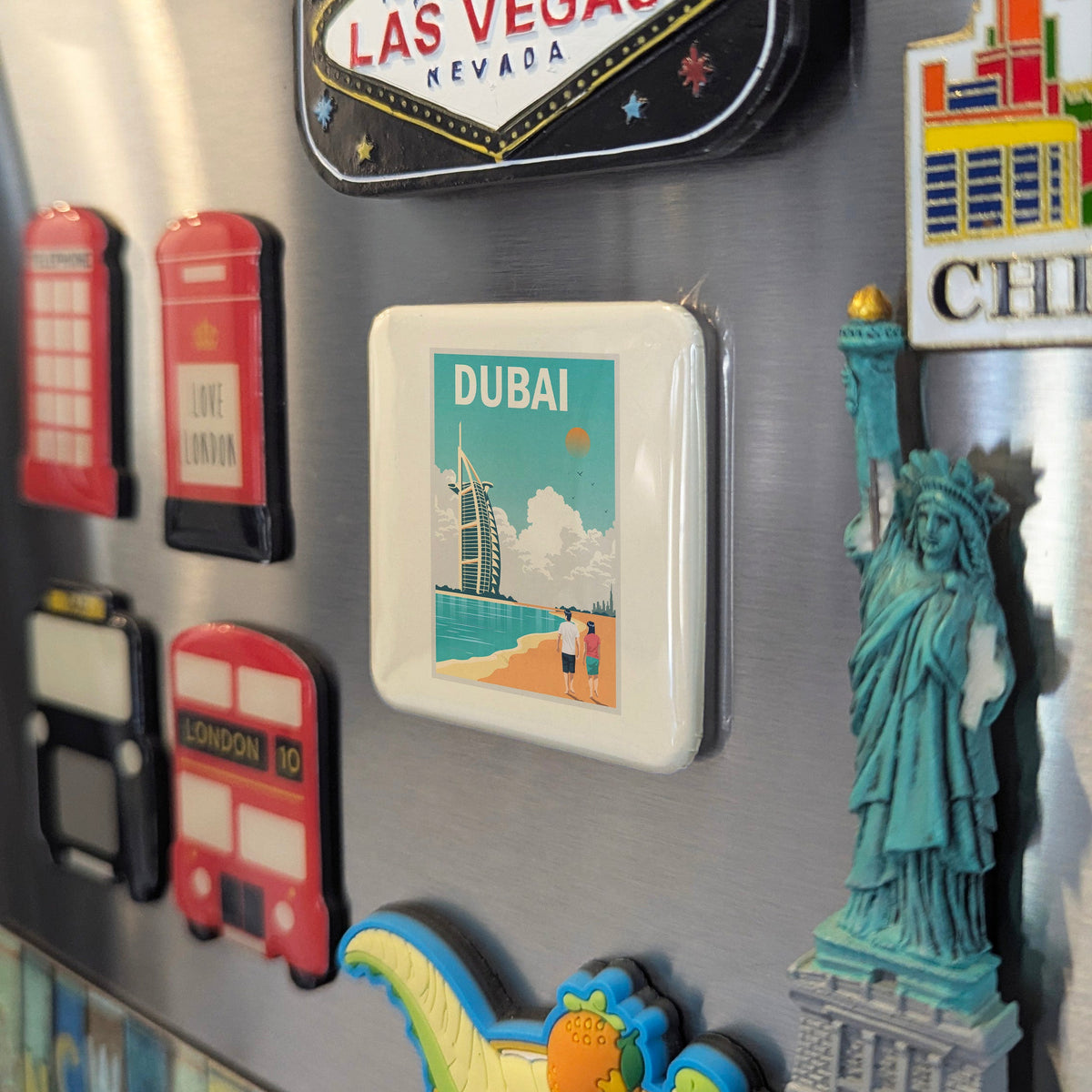 Dubai UAE Asia Magnet | Jumeirah Beach of the Pearl of the Persian Gulf | 2x2 | Made in Canada