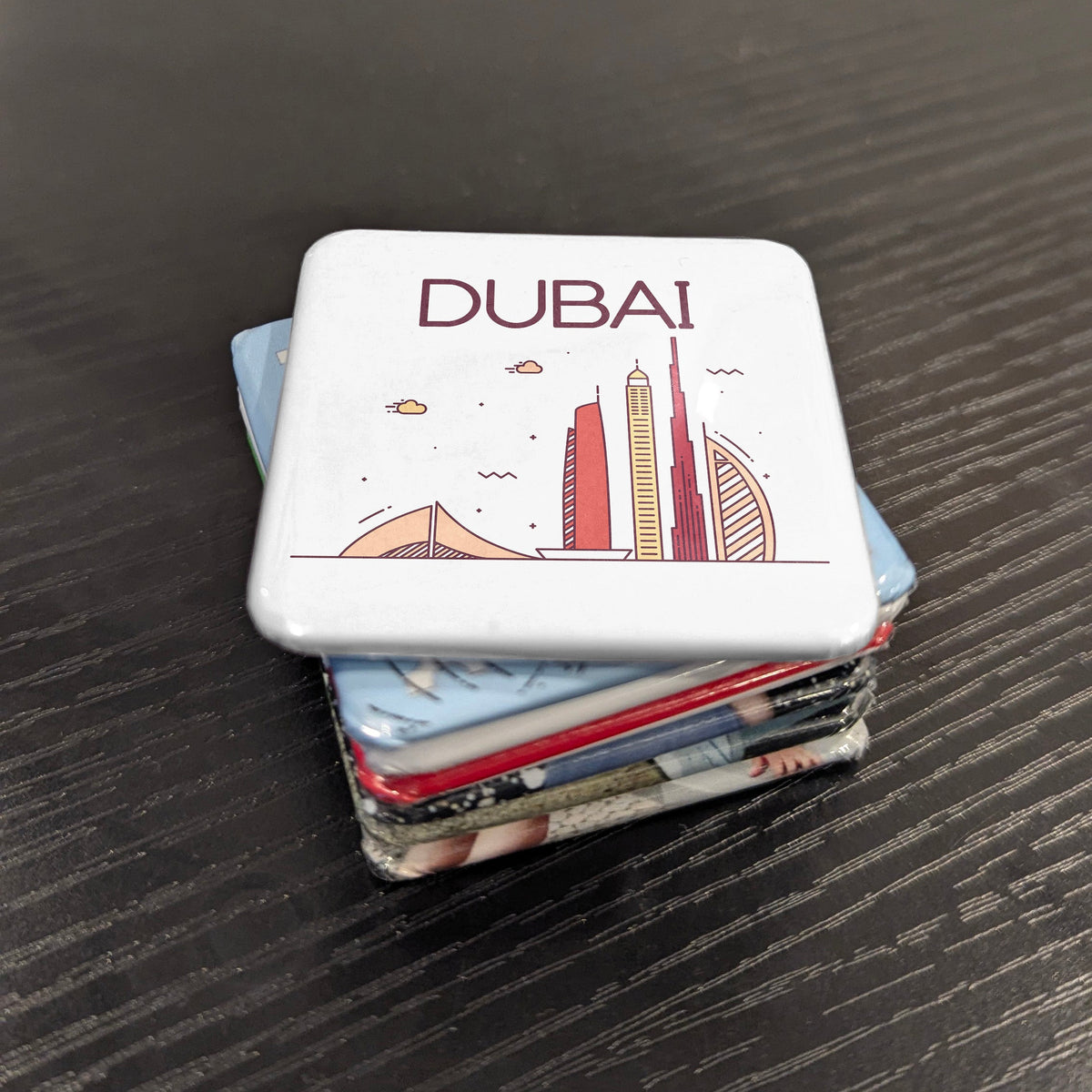 Dubai UAE Asia Magnet | Burj Khalifa Skyline City of the Future on the Persian Gulf | 2x2 | Made in Canada