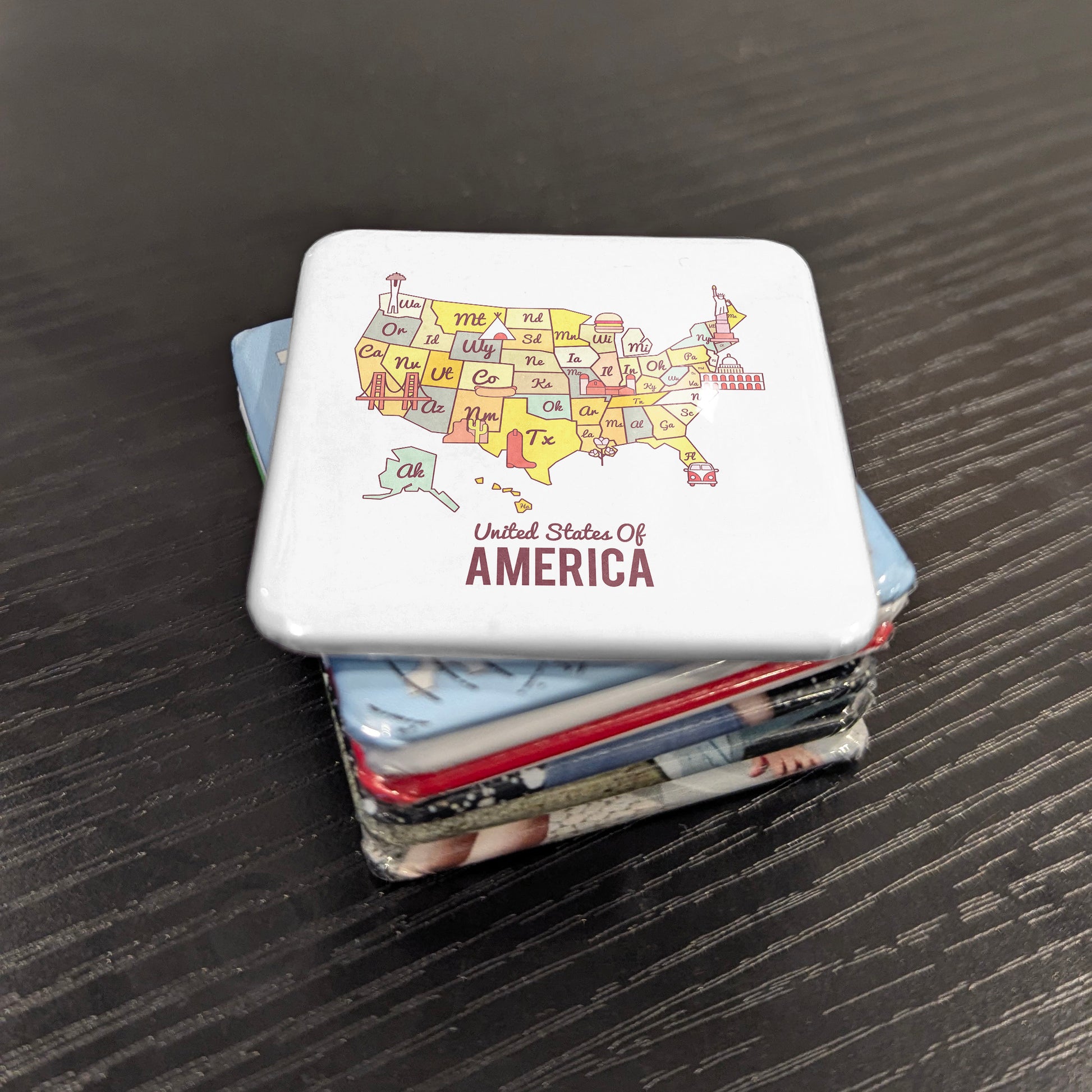 USA Map Magnet | All 50 States | 2×2 | Made in Canada - PhiloPerse