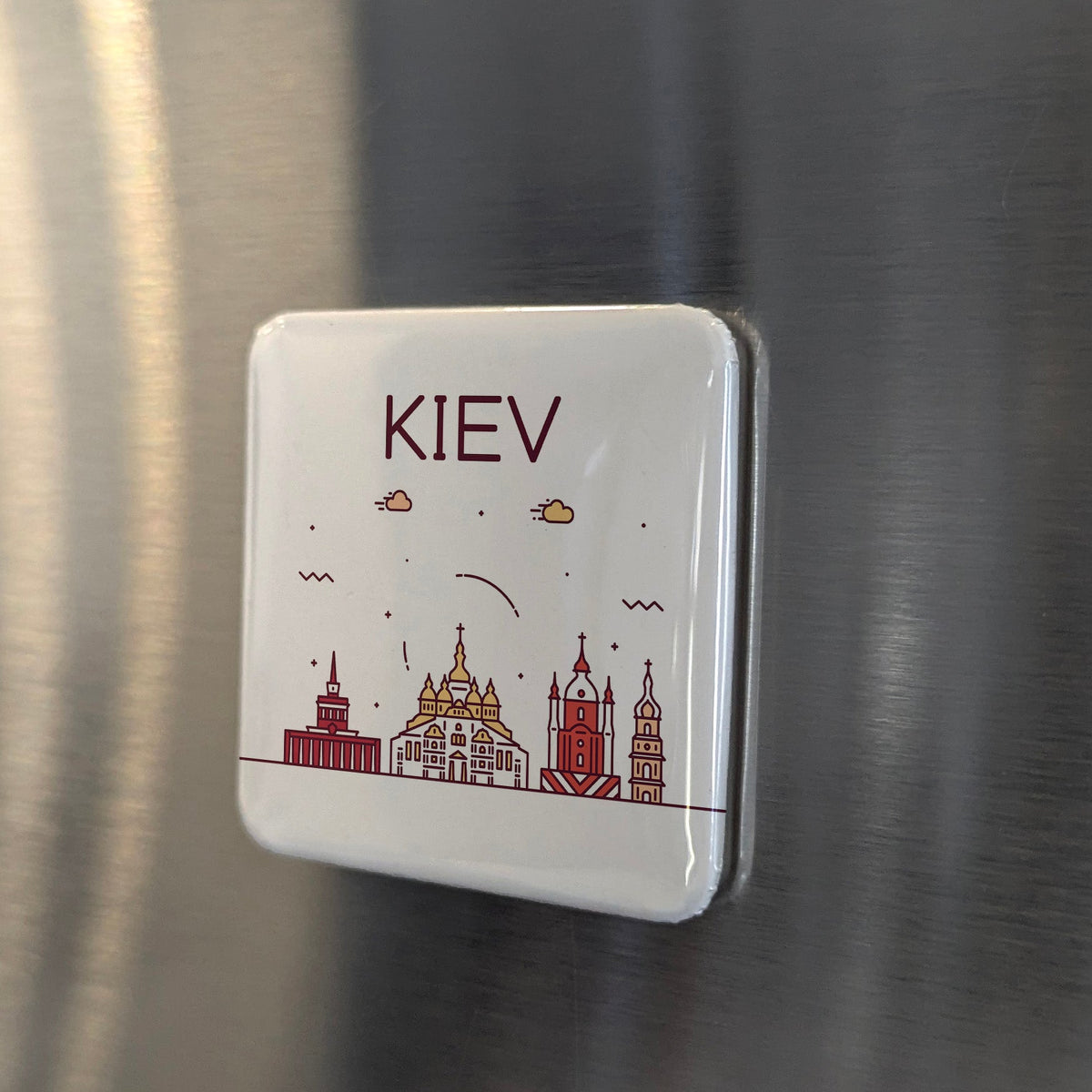 Kyiv Ukraine Magnet | Mother of Slavic Cities and the Golden Domes of the Dnipro | 2x2 | Made in Canada