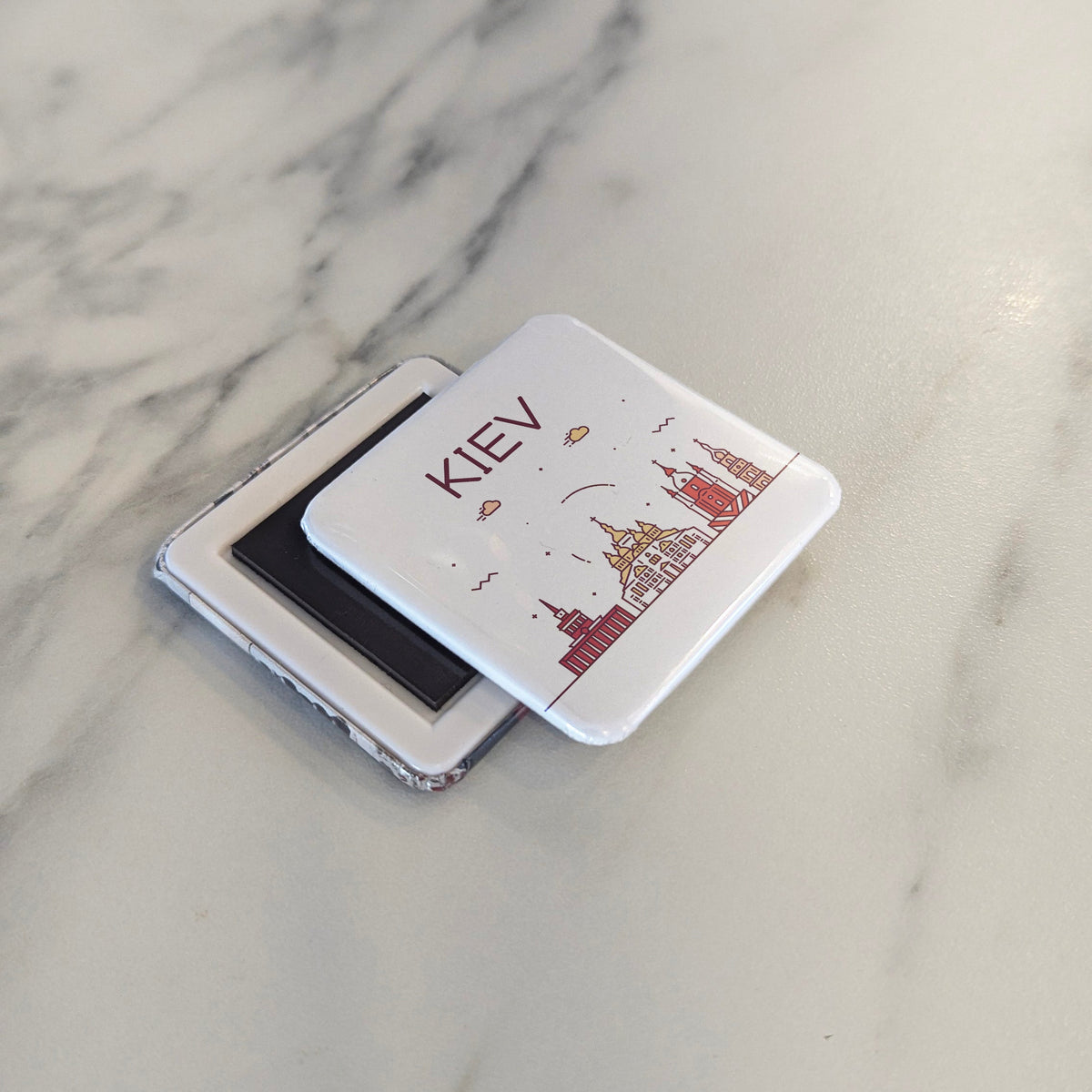 Kyiv Ukraine Magnet | Mother of Slavic Cities and the Golden Domes of the Dnipro | 2x2 | Made in Canada