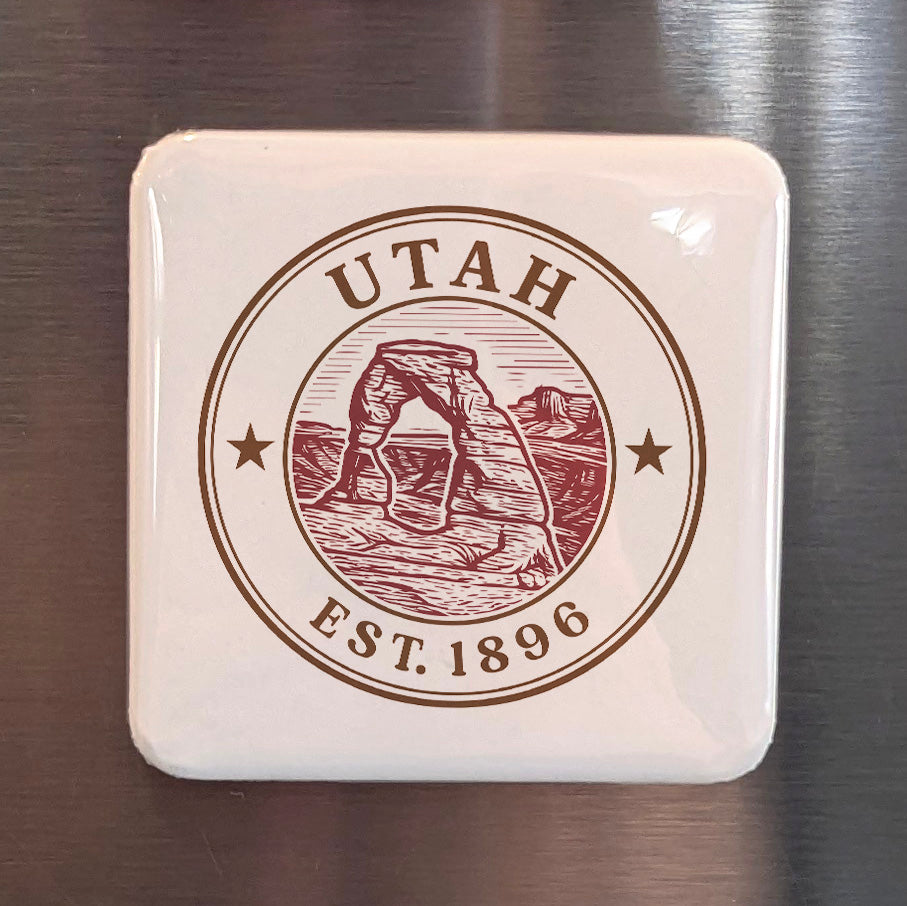 Utah Magnet | The Beehive State | 2×2 | Made in Canada - PhiloPerse