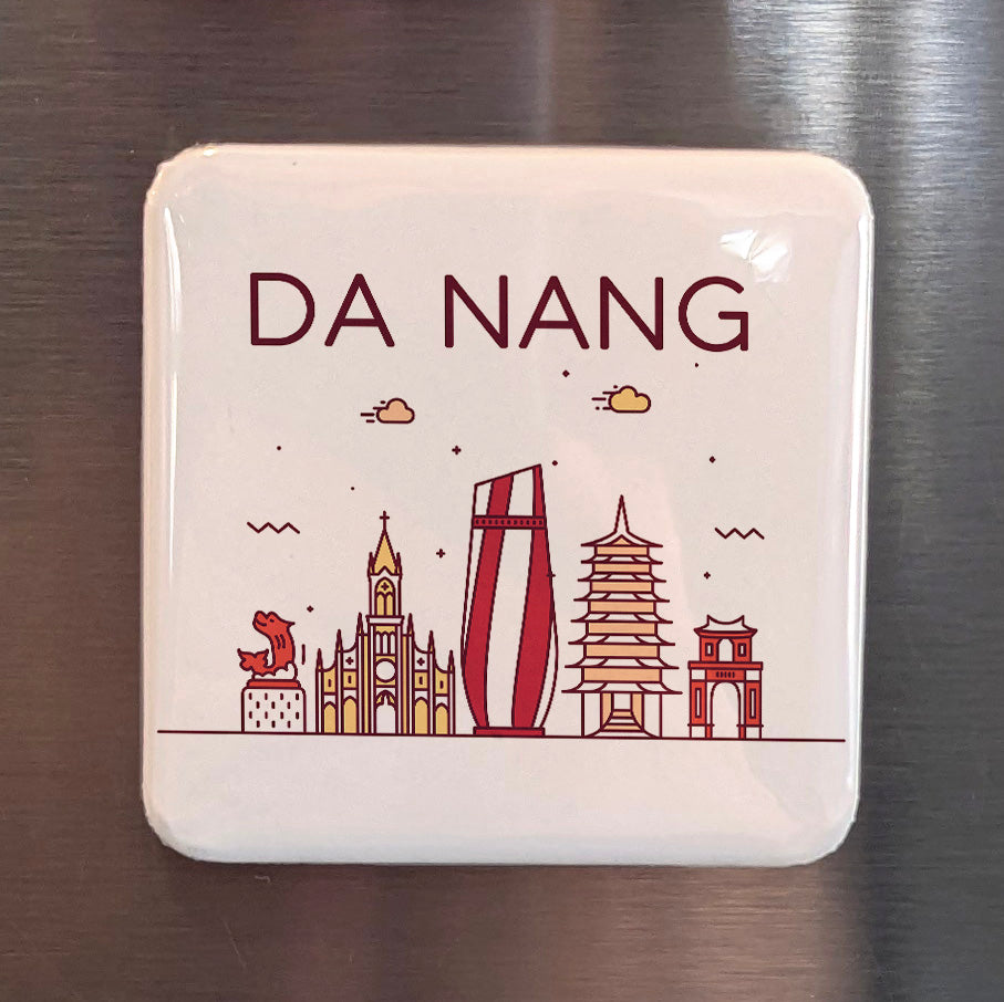 Da Nang Vietnam Asia Magnet | City of Bridges on the Han River of Central Vietnam | 2x2 | Made in Canada