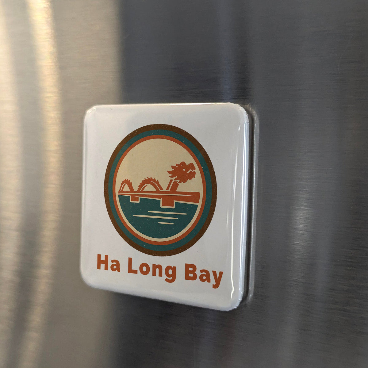 Ha Long Bay Vietnam Asia Magnet | Emerald Dragon Bay UNESCO Wonder of Southeast Asia | 2x2 | Made in Canada