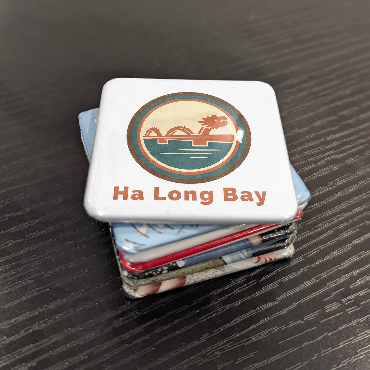Ha Long Bay Vietnam Asia Magnet | Emerald Dragon Bay UNESCO Wonder of Southeast Asia | 2x2 | Made in Canada