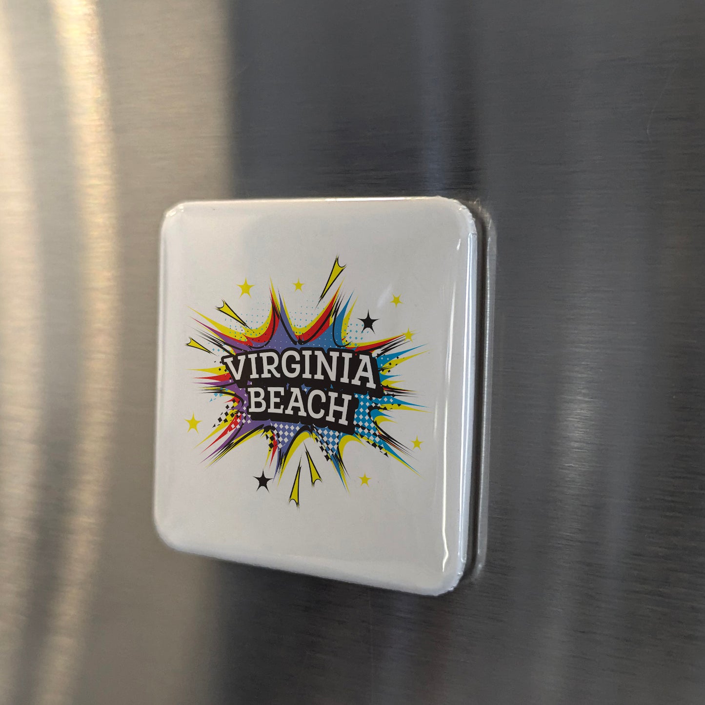 Virginia Beach Virginia Magnet | Oceanfront City | 2×2 | Made in Canada - PhiloPerse