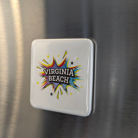 Virginia Beach Virginia Magnet | Oceanfront City | 2×2 | Made in Canada - PhiloPerse