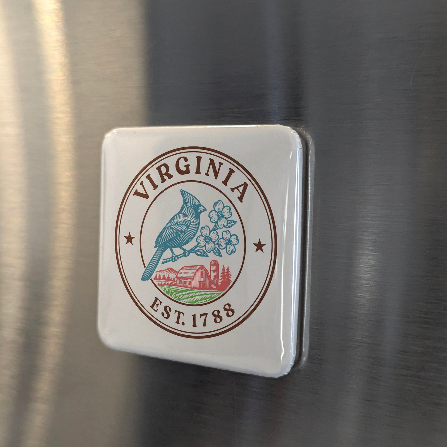Virginia Magnet | The Old Dominion | 2×2 | Made in Canada - PhiloPerse