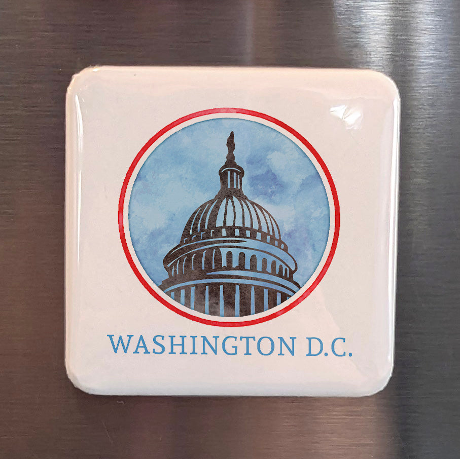 Washington DC Magnet | Nation's Capital | 2×2 | Made in Canada - PhiloPerse