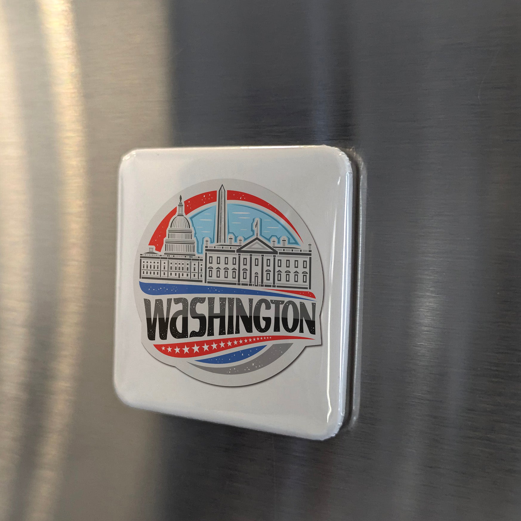 Washington DC Magnet | Capitol White House Monument | 2×2 | Made in Canada - PhiloPerse