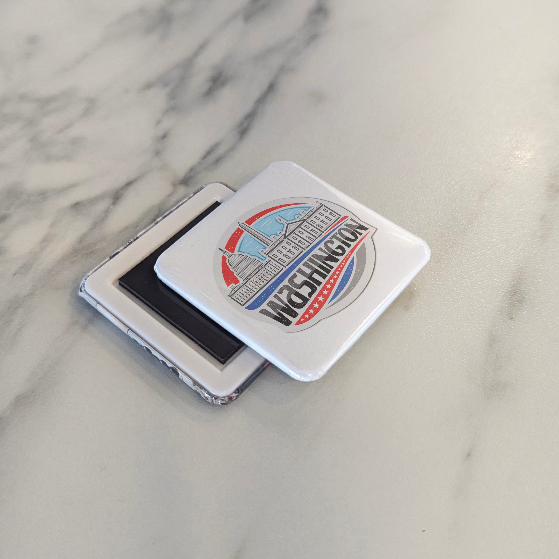 Washington DC Magnet | Capitol White House Monument | 2×2 | Made in Canada - PhiloPerse