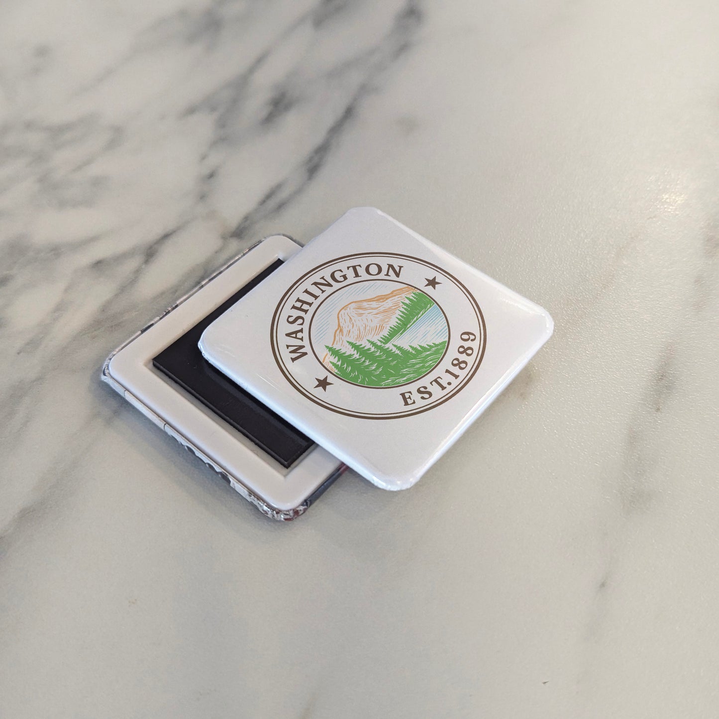 Washington Magnet | The Evergreen State | 2×2 | Made in Canada - PhiloPerse
