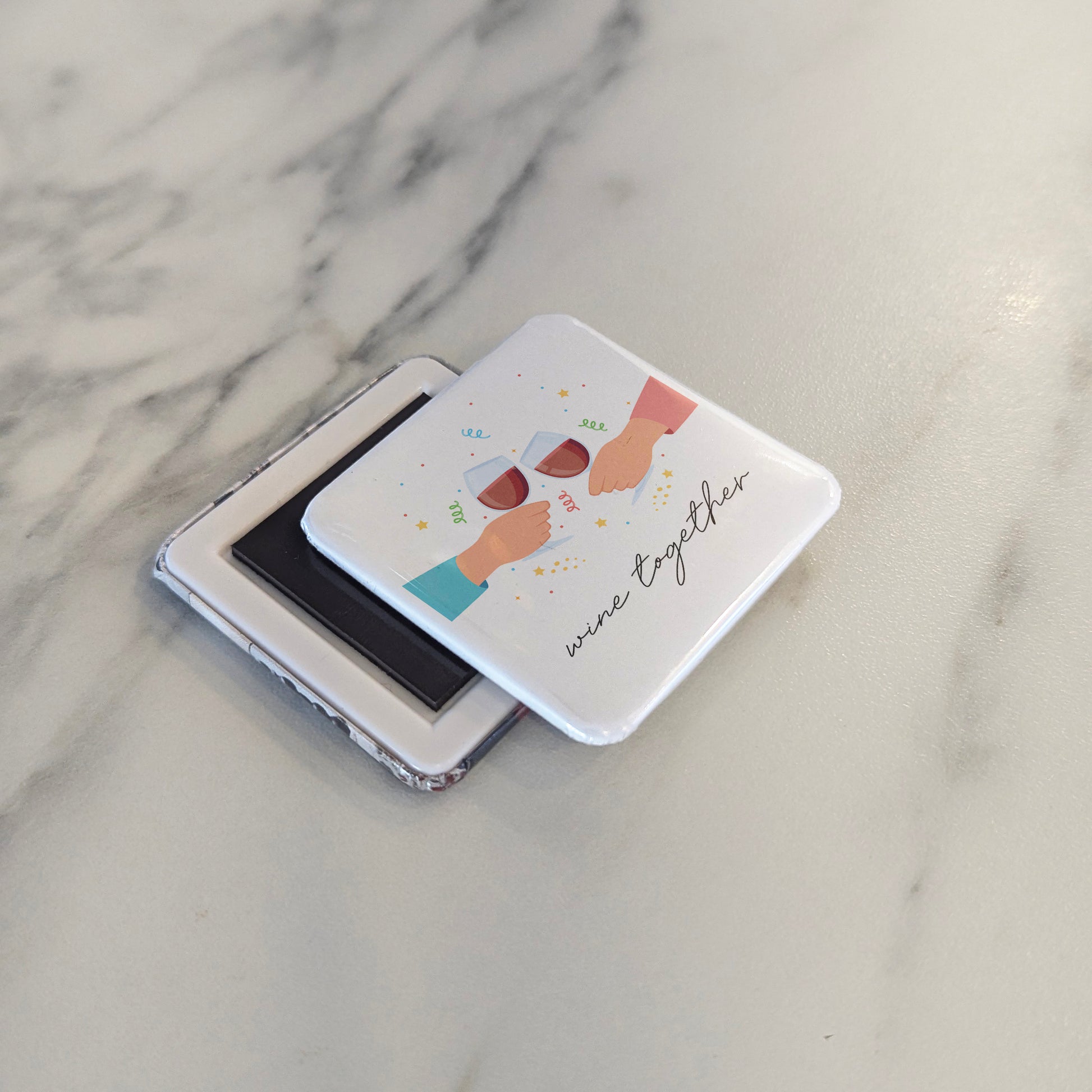 Wine Together Fridge Magnet - PhiloPerse