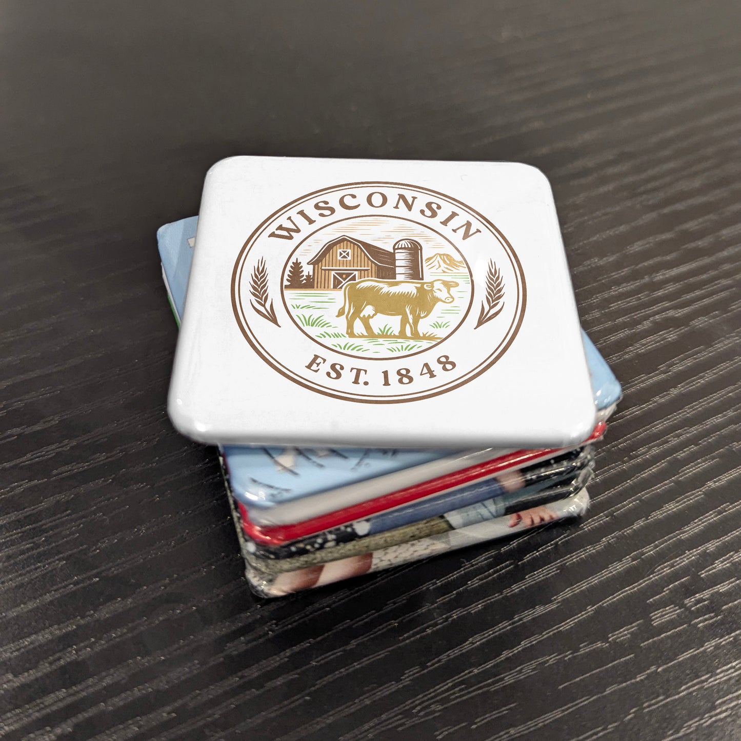 Wisconsin Magnet | The Badger State | 2×2 | Made in Canada - PhiloPerse