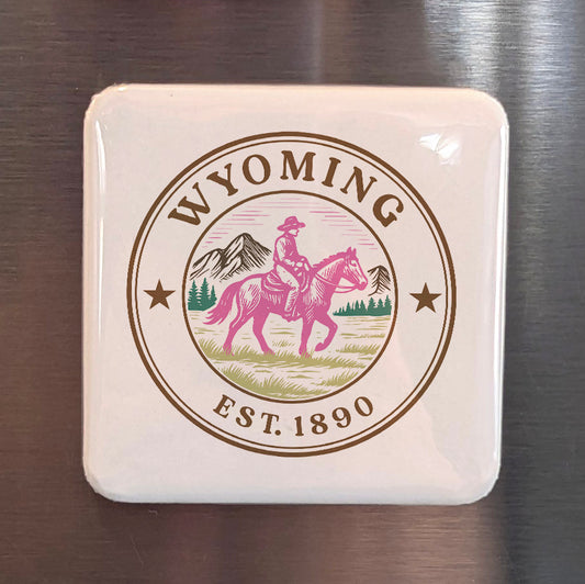 Wyoming Magnet | The Equality State | 2×2 | Made in Canada - PhiloPerse