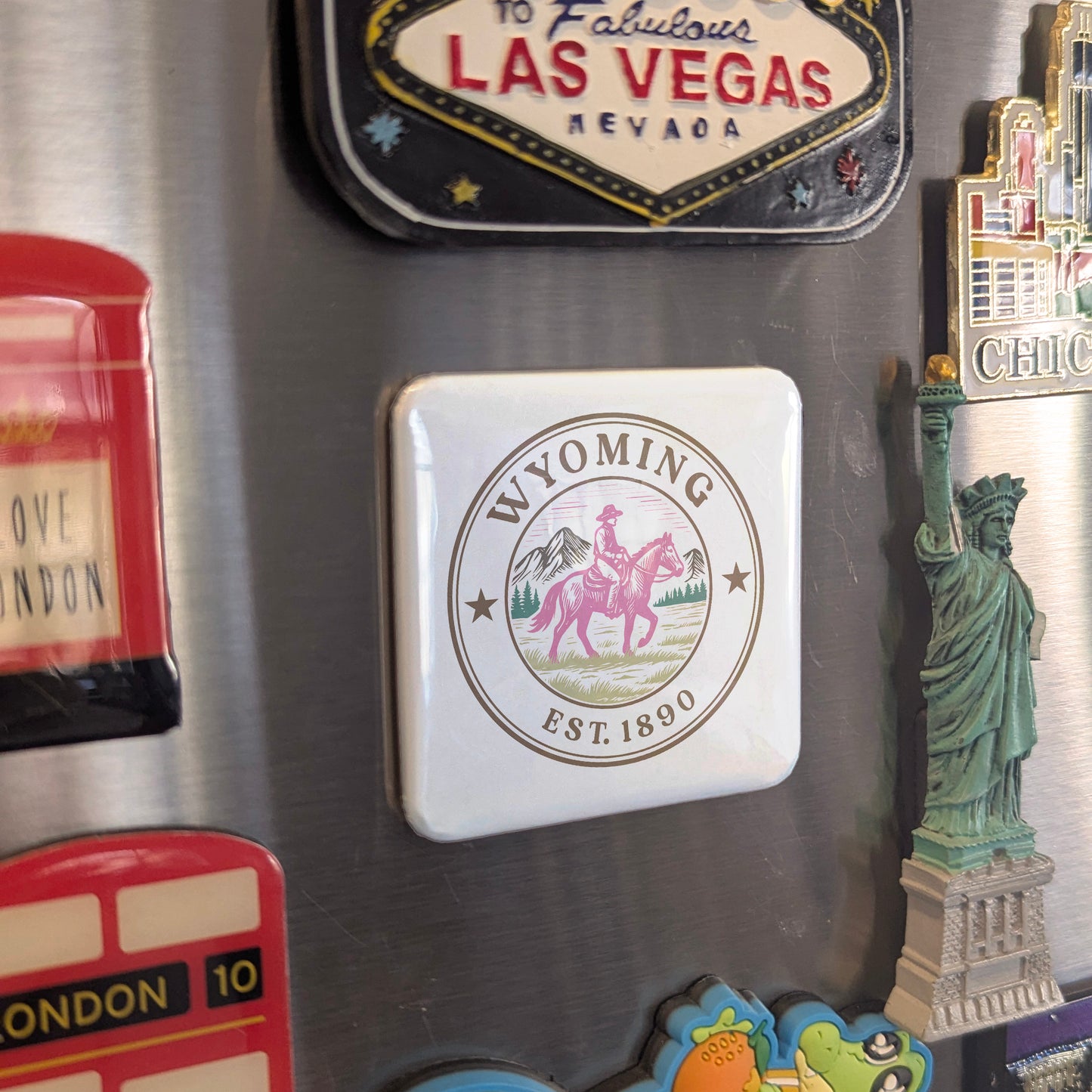 Wyoming Magnet | The Equality State | 2×2 | Made in Canada - PhiloPerse