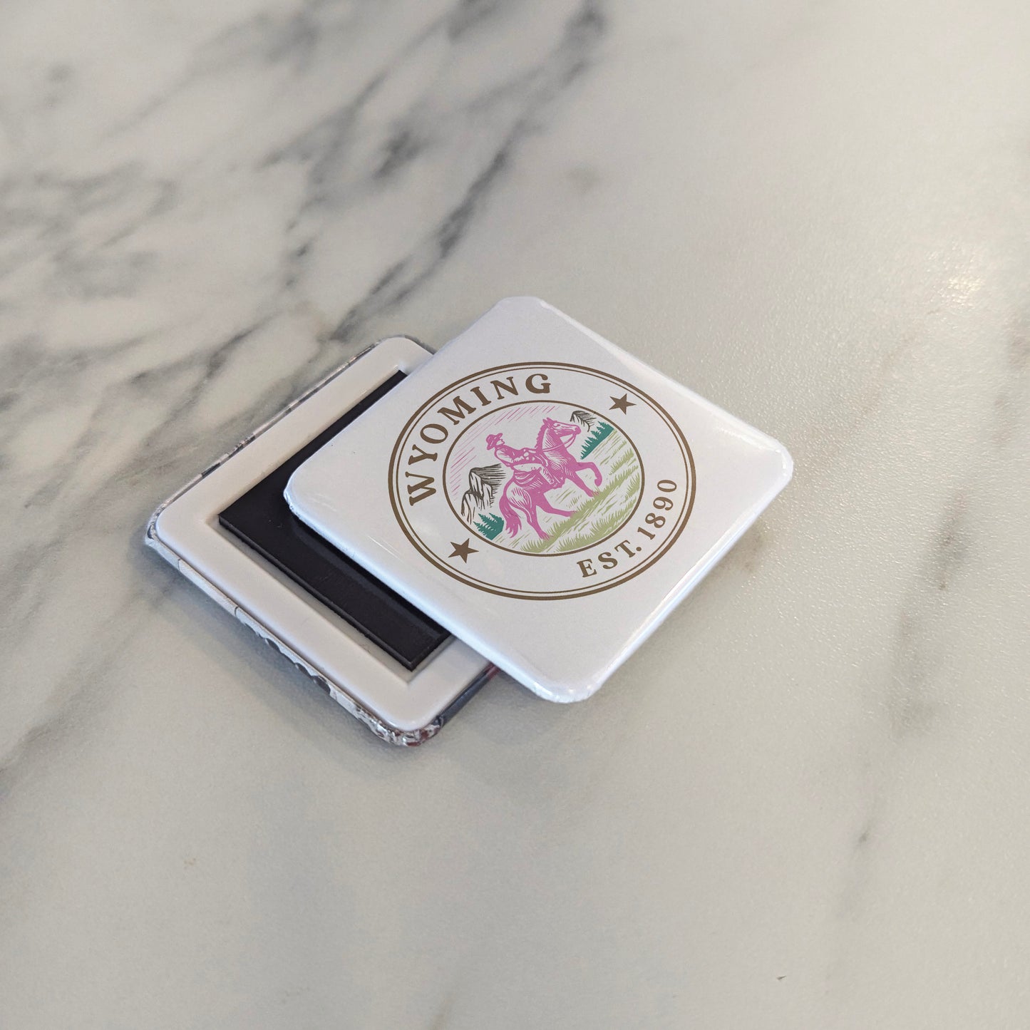 Wyoming Magnet | The Equality State | 2×2 | Made in Canada - PhiloPerse