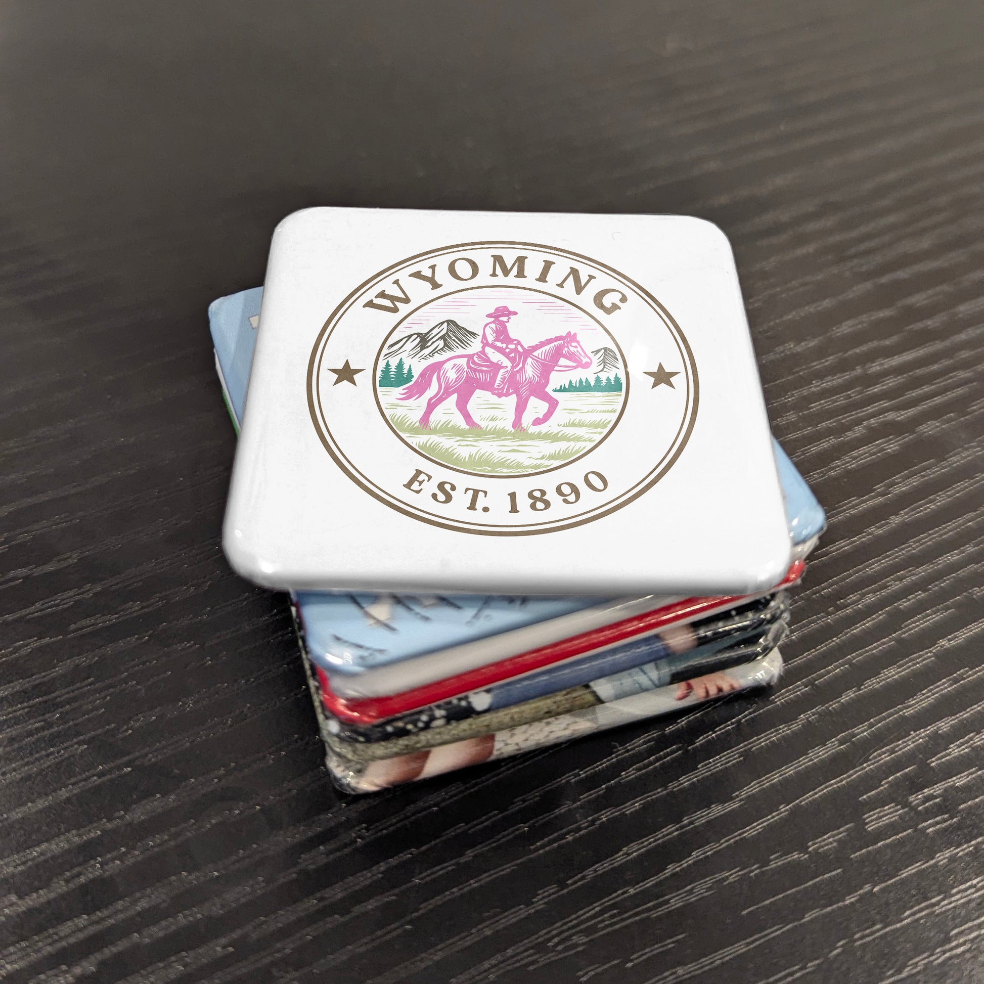 Wyoming Magnet | The Equality State | 2×2 | Made in Canada - PhiloPerse