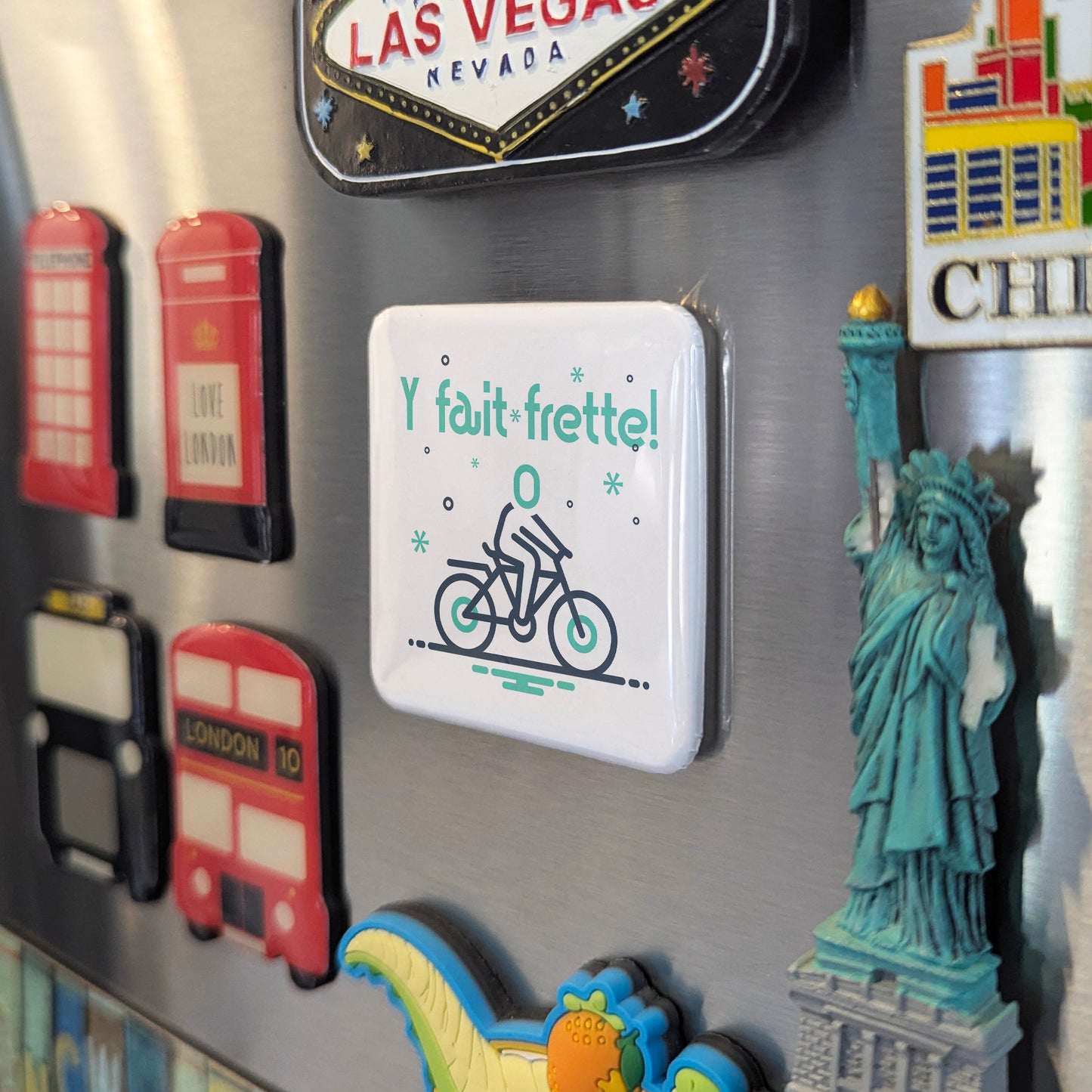 Y fait frette! Fridge Magnet - PhiloPerse