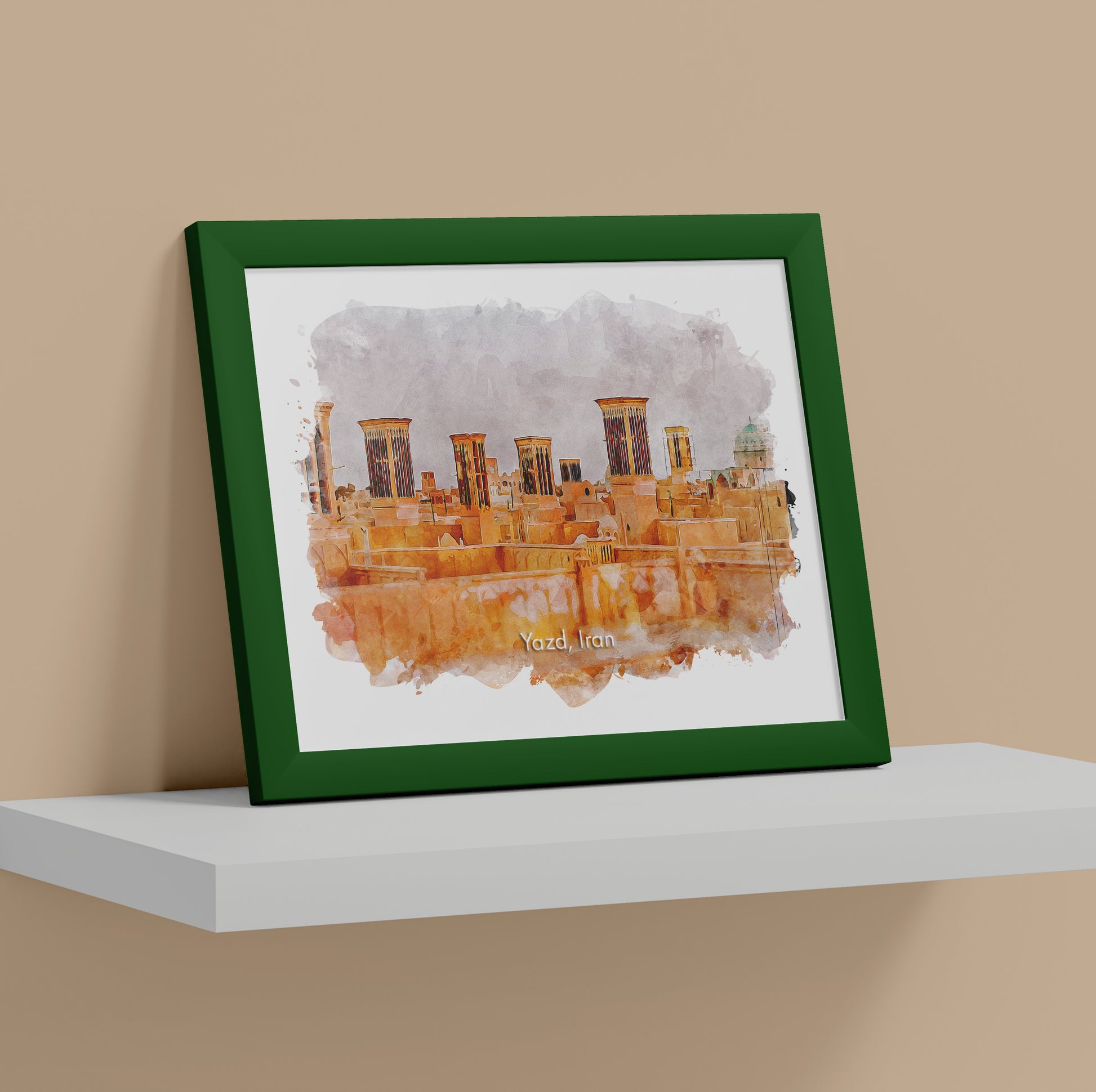 Yazd Wind Towers Skyline, Iran, Art Print | 8×10 | Made in Canada - PhiloPerse