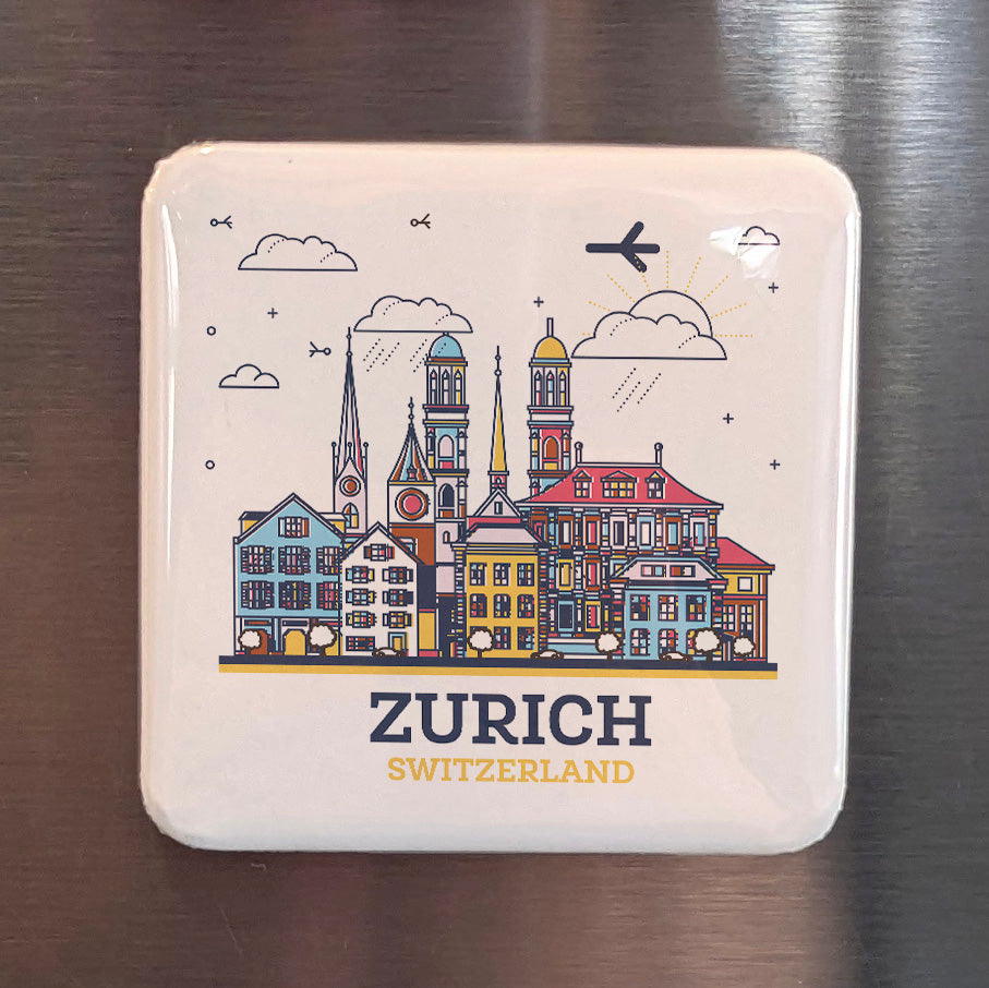 Zurich Magnet | Switzerland | 2×2 | Made in Canada - PhiloPerse