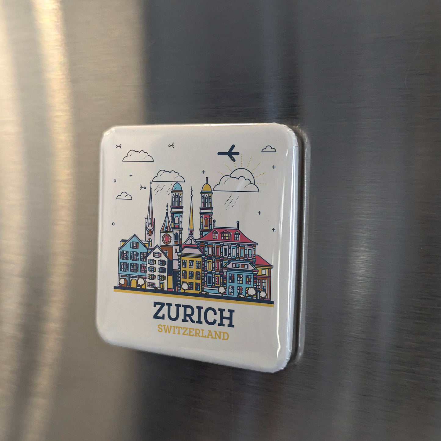 Zurich Magnet | Switzerland | 2×2 | Made in Canada - PhiloPerse