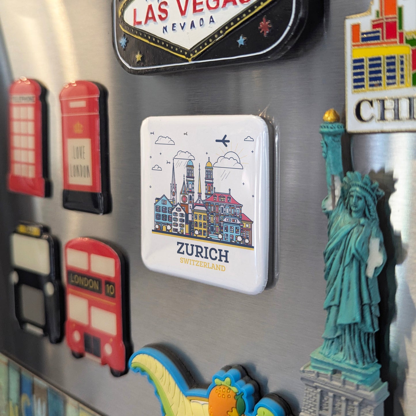 Zurich Magnet | Switzerland | 2×2 | Made in Canada - PhiloPerse