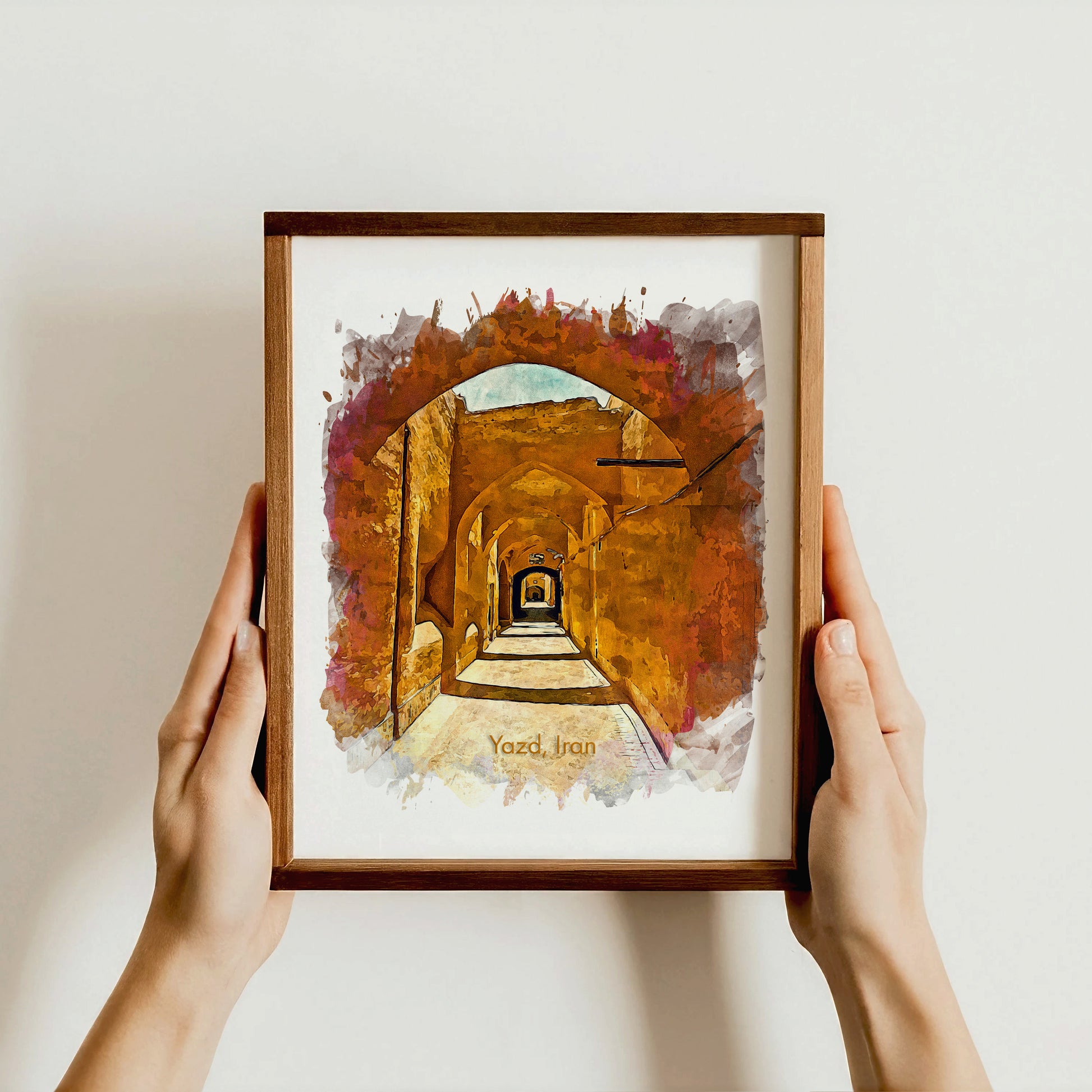 Yazd Old City Walkway, Iran, Art Print | 8×10 | Made in Canada - PhiloPerse