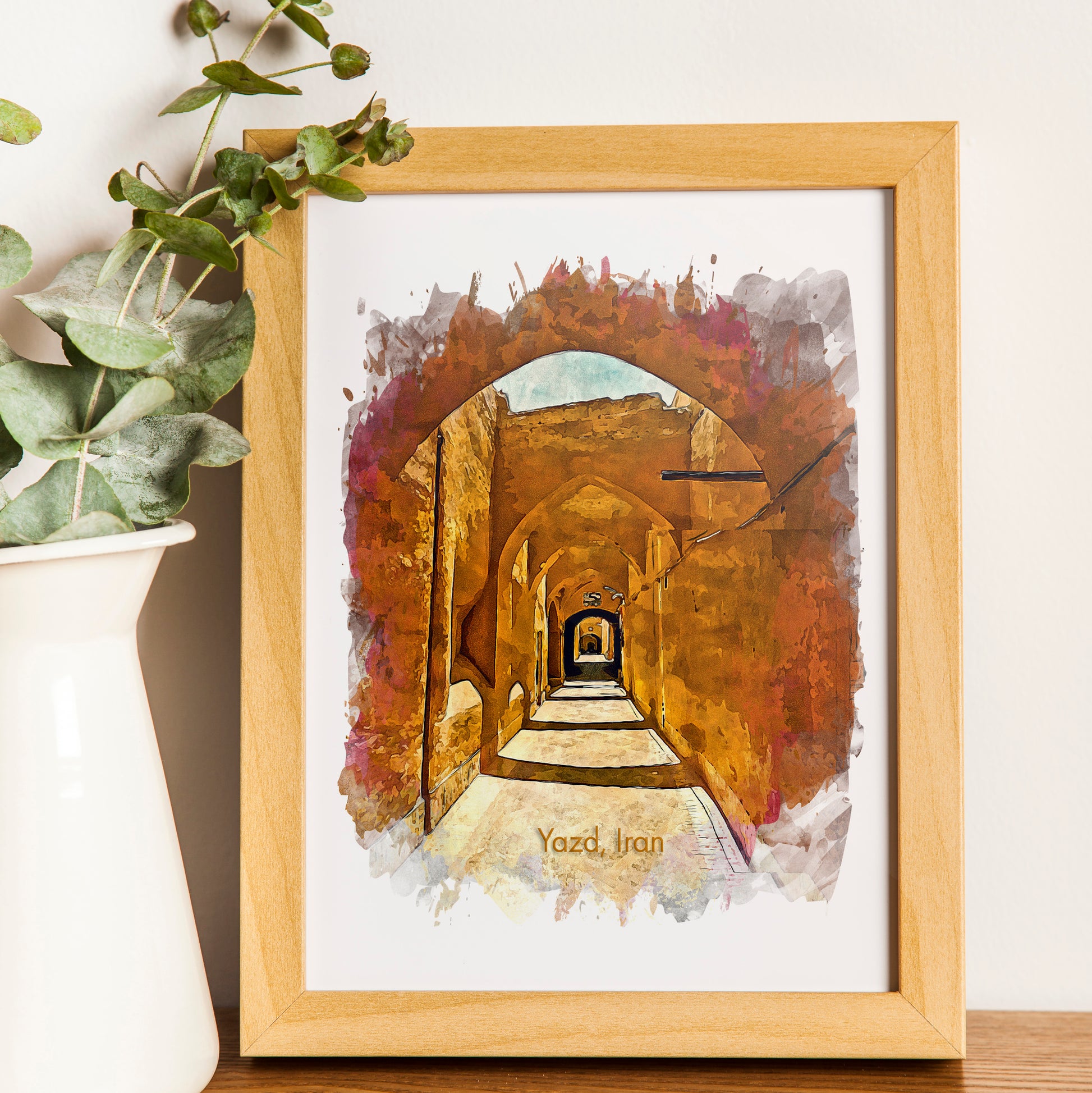 Yazd Old City Walkway, Iran, Art Print | 8×10 | Made in Canada - PhiloPerse
