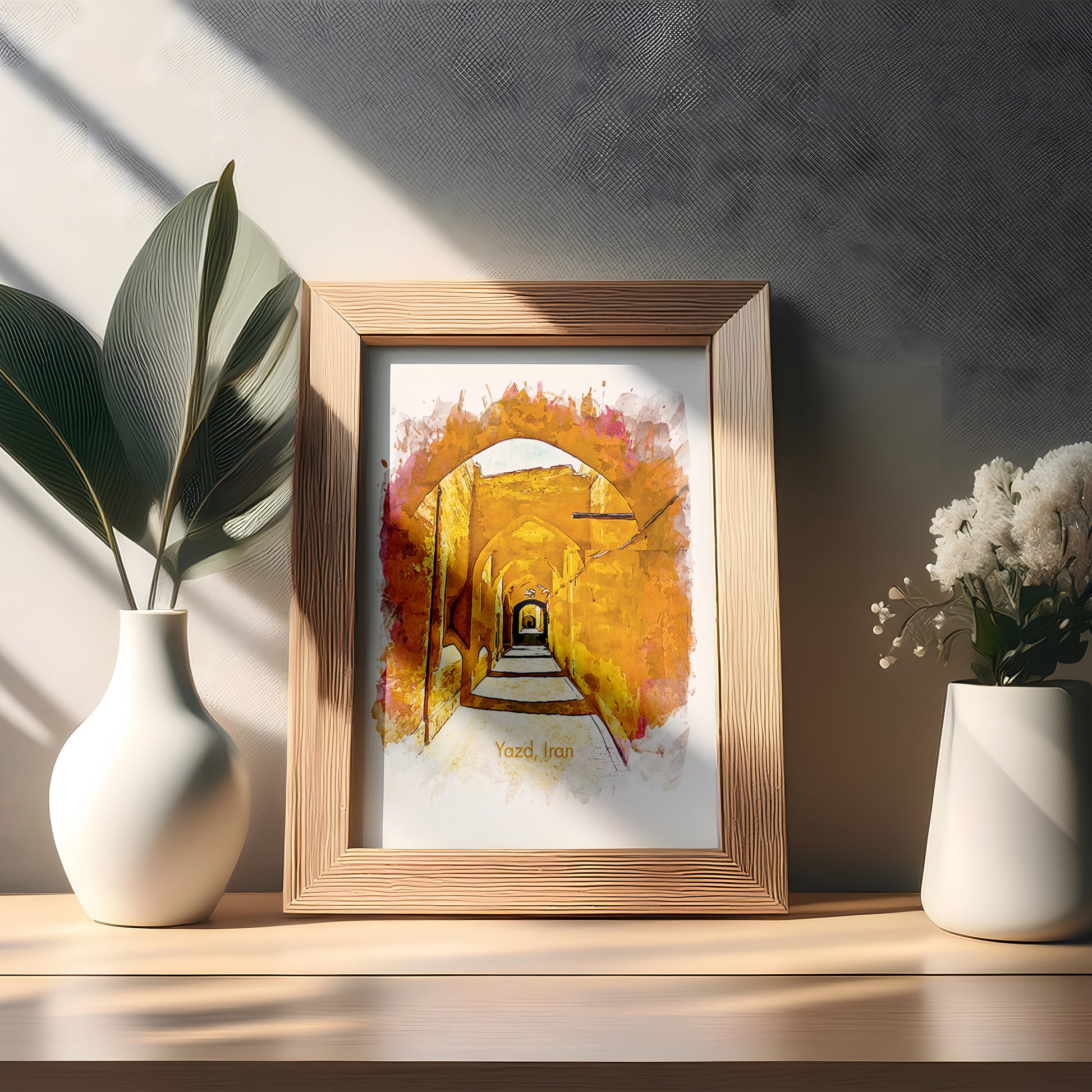 Yazd Old City Walkway, Iran, Art Print | 8×10 | Made in Canada - PhiloPerse