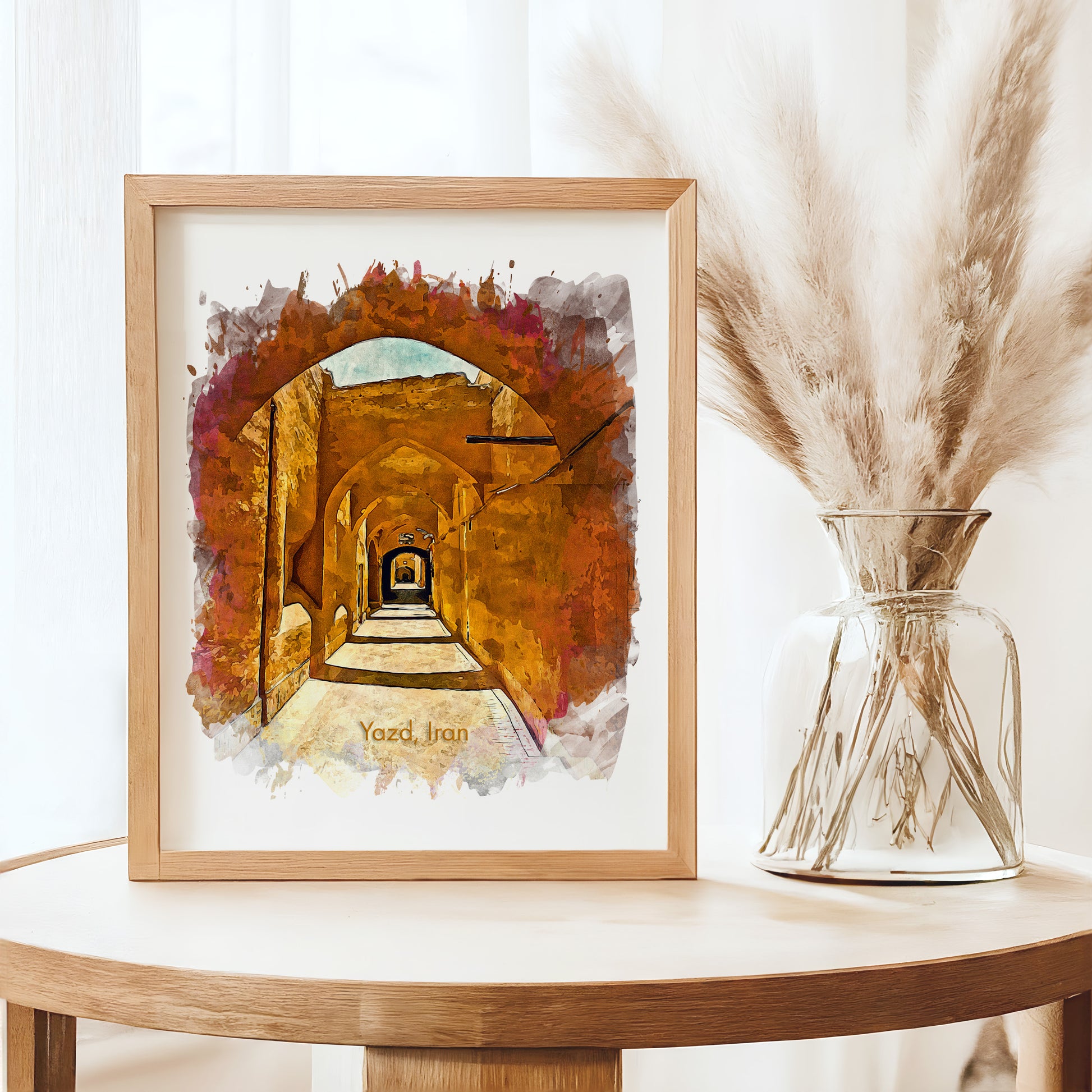 Yazd Old City Walkway, Iran, Art Print | 8×10 | Made in Canada - PhiloPerse