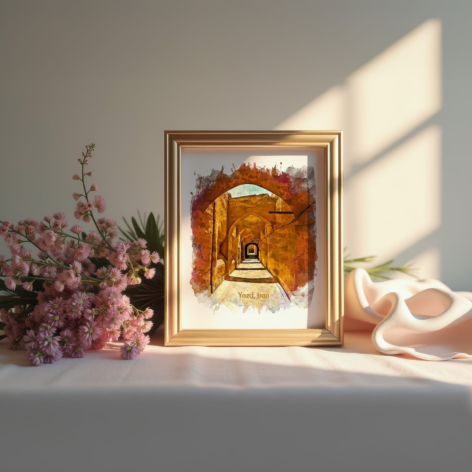 Yazd Old City Walkway, Iran, Art Print | 8×10 | Made in Canada - PhiloPerse